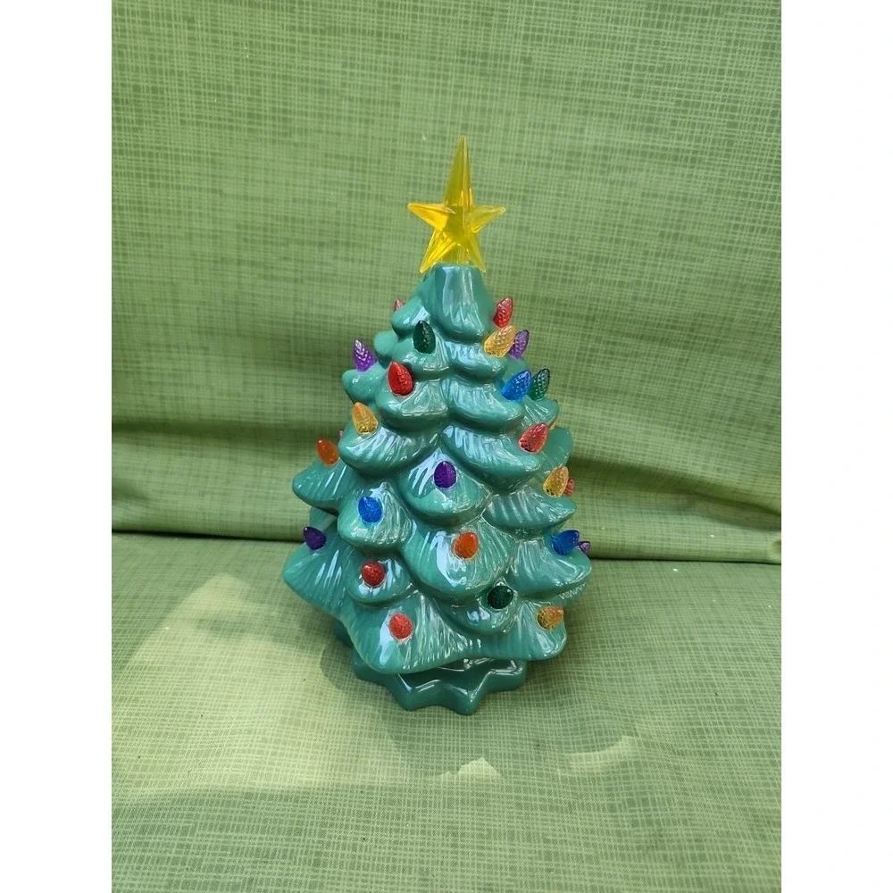 Mr.‎ Christmas Porcelain Christmas Tree LED Lighted Nostalgia 10
